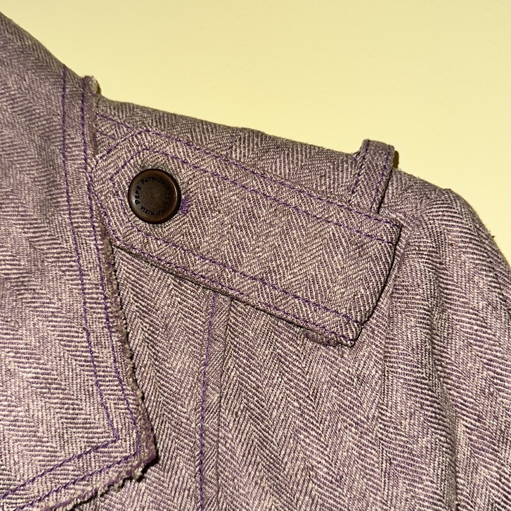 Silk Blazer Made in Italy size 44 Purple - Picture 4 of 7